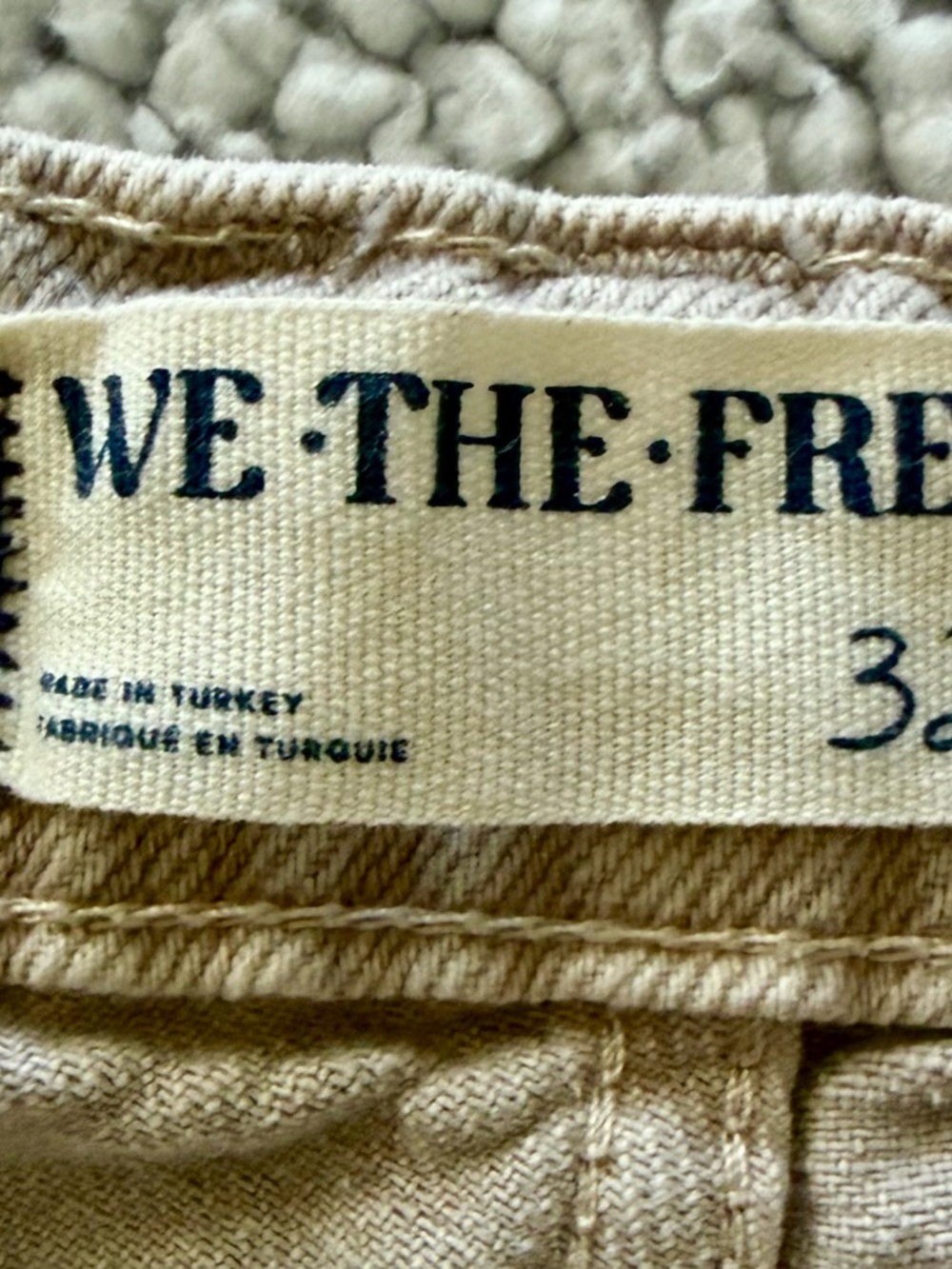 We The Free Women's Straight-Leg Jeans in Light Taupe - Picture 5 of 5